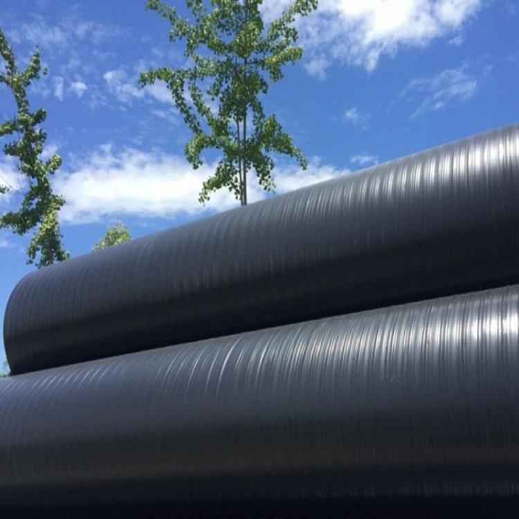 華迪hdpe雙波纏繞排水管 國標(biāo)中空壁纏繞排污管 SN4中空壁管