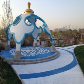 廣安市 透水彩色地面 藝術透水地坪 透水砼 原材料廠家批發